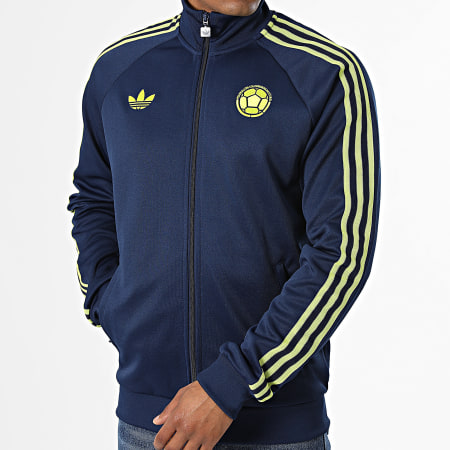 Adidas Originals - Veste Zippée 3 Stripes Colombie Originals JZ9088 Bleu Marine