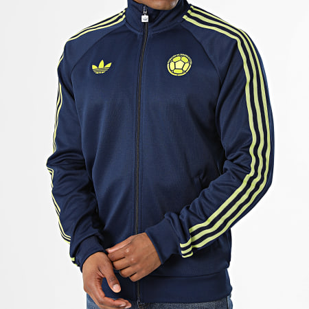 Adidas Originals - Veste Zippée 3 Stripes Colombie Originals JZ9088 Bleu Marine