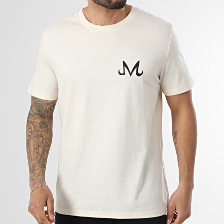 Dragon Ball Z - Camiseta Oversize Grande Doble Bloque Buu Beige Jaspeado