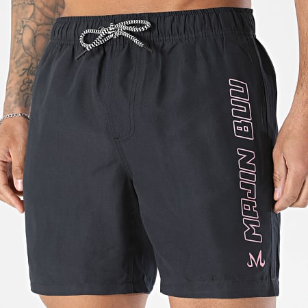 Dragon Ball Z - Pantalón Corto De Baño Outline Buu Negro Rosa