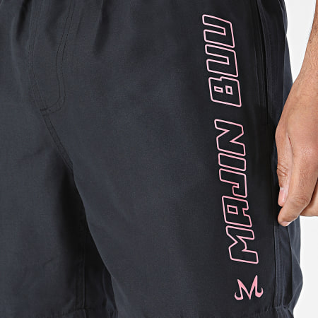 Dragon Ball Z - Pantalón Corto De Baño Outline Buu Negro Rosa