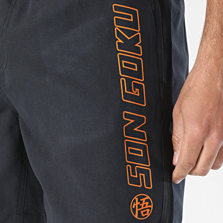 Dragon Ball Z - Pantalón Corto de chándal Outline Goku Negro Naranja