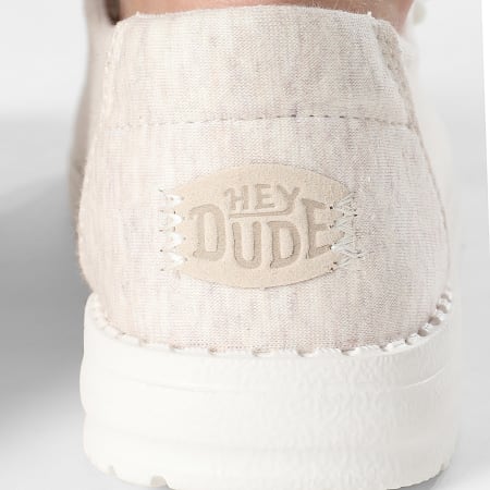 Hey Dude - Mocassins Femme Wendy Stretch Jersey Oatmeal