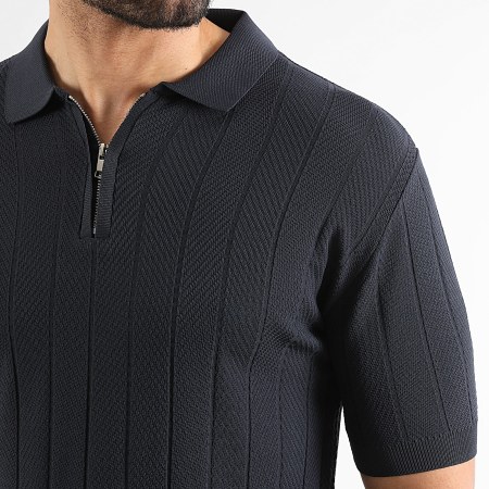 LBO - Polo Maille Manches Courtes 0787 Bleu Marine