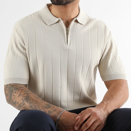 LBO - Polo Maille Manches Courtes 0791 Beige