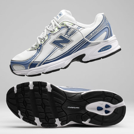New Balance - Baskets 740 U7405K9 White Beige Blue
