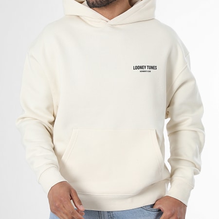 Looney Tunes - Sweat Capuche Relaxed Bugs Bunny Graf Pink Beige Chiné