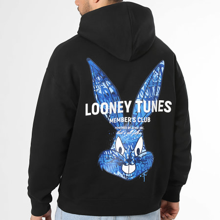 Looney Tunes - Sweat Capuche Relaxed Bugs Bunny Graf Blue Noir