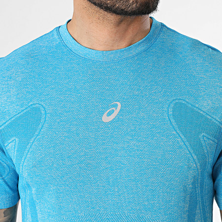 Asics - Conjunto Camiseta y Pantalón Corto de chándal Road Seamless Core 7In 2011D355 2011D213 Azul