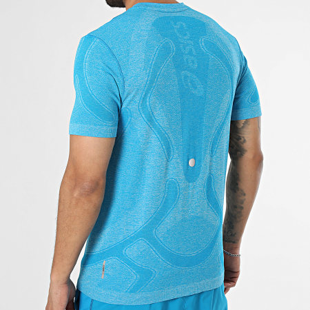 Asics - Conjunto Camiseta y Pantalón Corto de chándal Road Seamless Core 7In 2011D355 2011D213 Azul