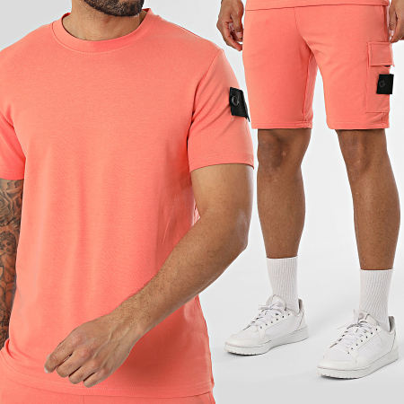 Classic Series - Ensemble Tee Shirt Et Short Jogging Neo Saumon