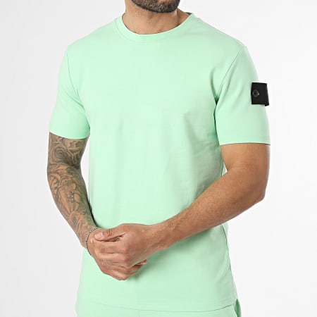 Classic Series - Ensemble Tee Shirt Et Short Jogging Neo Vert Clair