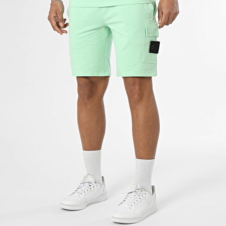 Classic Series - Ensemble Tee Shirt Et Short Jogging Neo Vert Clair