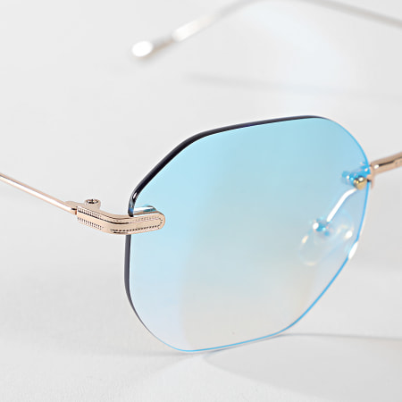 Classic Series - Sunglass 855 Golden Light Blue