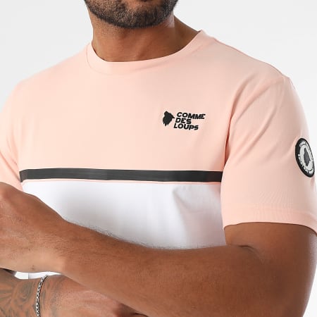 Comme Des Loups - Ensemble Tee Shirt Et Short Jogging Everest Rose Blanc