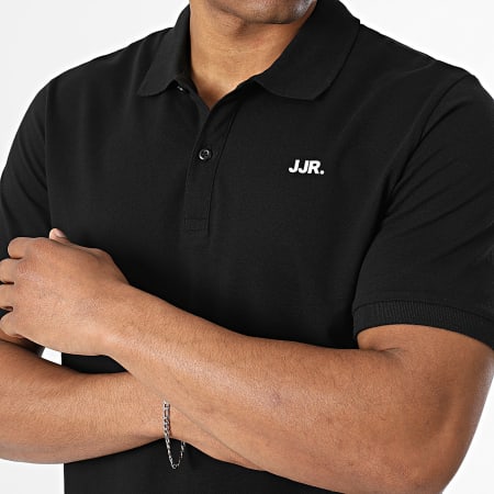 JJ Rebel - Polo Manches Courtes Logo Noir