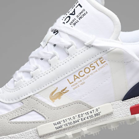 Lacoste - Zapatillas Elite Active Blanco Marino Rojo Exclusivo Ryses