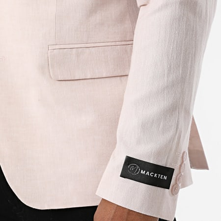 Mackten - Veste Blazer Slim Lin Beige Chiné
