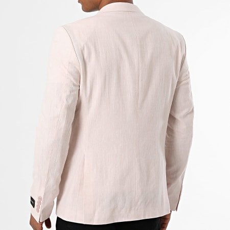 Mackten - Veste Blazer Slim Lin Beige Chiné