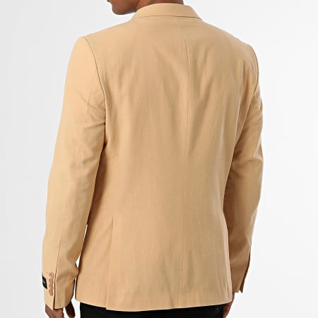 Mackten - Veste Blazer Slim Lin Camel Clair