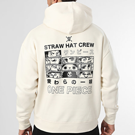 One Piece - Sweat Capuche Relaxed Fineline Beige