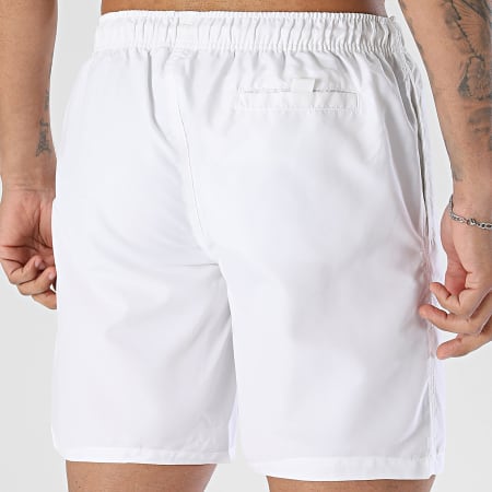 One Piece - Short De Bain Outline Blanc Noir