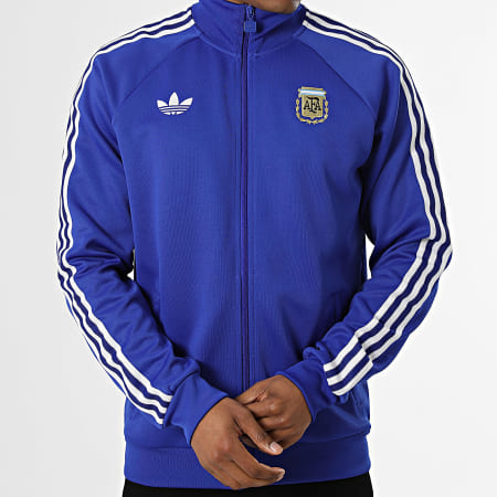 Adidas Originals - Veste Zippée 3 Stripes Argentine Originals JZ6305 Bleu Roi