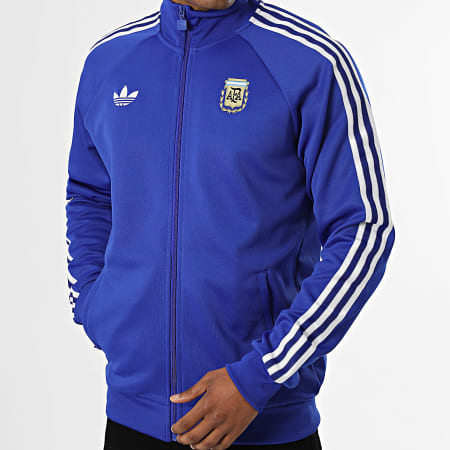 Adidas Originals - Veste Zippée 3 Stripes Argentine Originals JZ6305 Bleu Roi