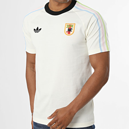 Adidas Originals - Tee Shirt 3 Stripes Japon Originals KA9336 Beige Clair