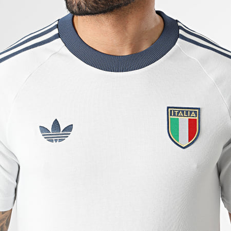 Adidas Originals - Tee Shirt 3 Stripes Italie Originals KC6611 Blanc