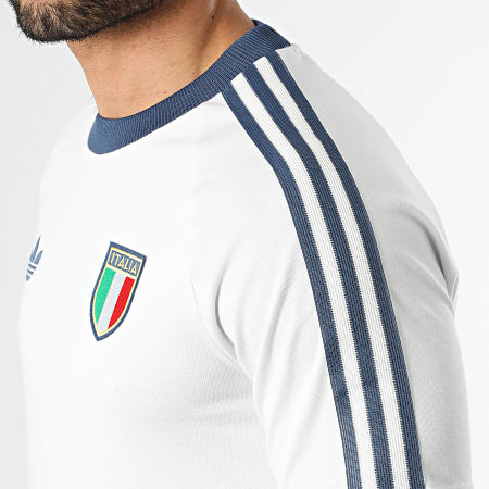 Adidas Originals - Tee Shirt 3 Stripes Italie Originals KC6611 Blanc