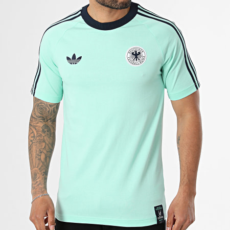 Adidas Originals - Tee Shirt 3 Stripes Allemagne Originals KE2928 Turquoise
