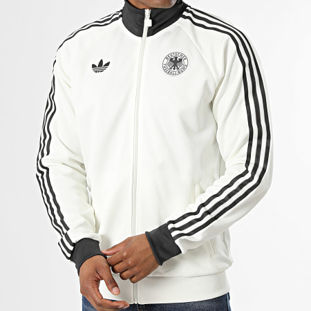 Adidas Originals - Veste Zippée 3 Stripes Allemagne Originals KG5096 Beige Clair