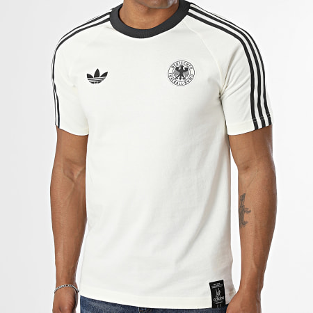 Adidas Originals - Tee Shirt 3 Stripes Allemagne Originals KG5098 Beige Clair