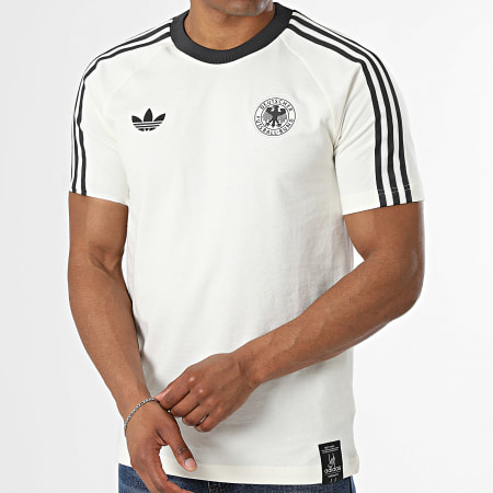 Adidas Originals - Tee Shirt 3 Stripes Allemagne Originals KG5098 Beige Clair