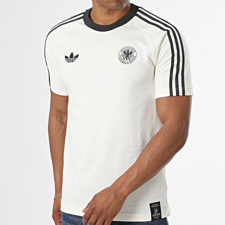 Adidas Originals - Tee Shirt 3 Stripes Allemagne Originals KG5098 Beige Clair