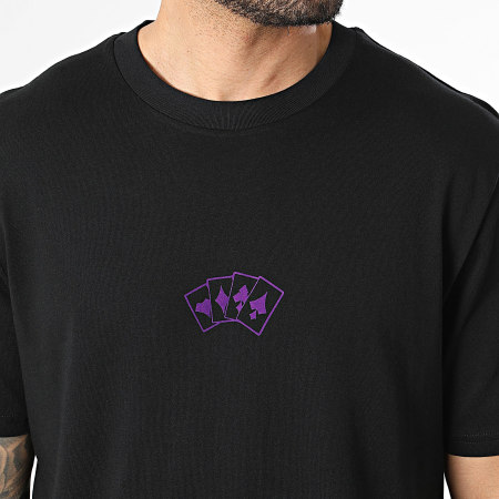 The Joker - Camiseta Oversize Cards Violet Velvet Joker Negro