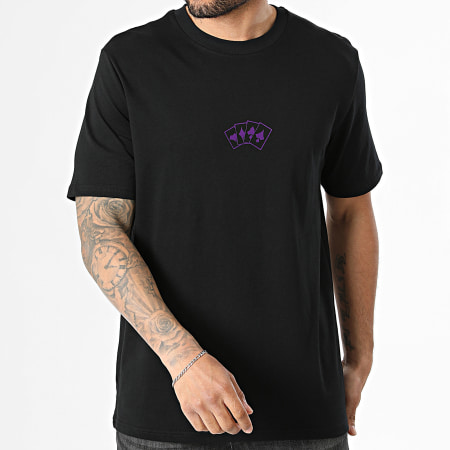 The Joker - Camiseta Oversize Cards Violet Velvet Joker Negro