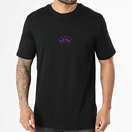 The Joker - Camiseta Oversize Cards Violet Velvet Joker Negro