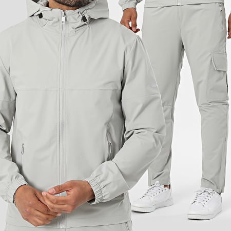 Classic Series - Ensemble Veste Capuche Zippée Et Pantalon Cargo 68A Gris Clair