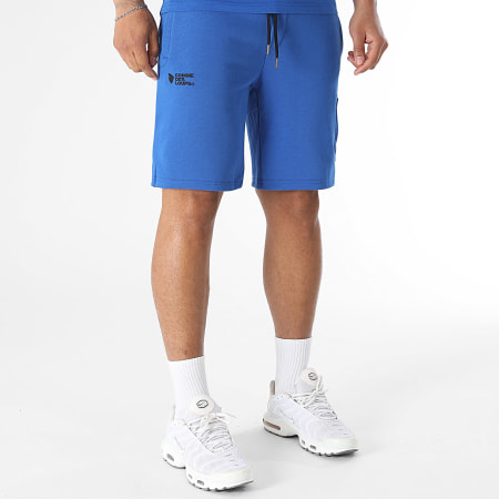 Comme Des Loups - Ensemble Tee Shirt Et Short Jogging Classico Bleu Roi