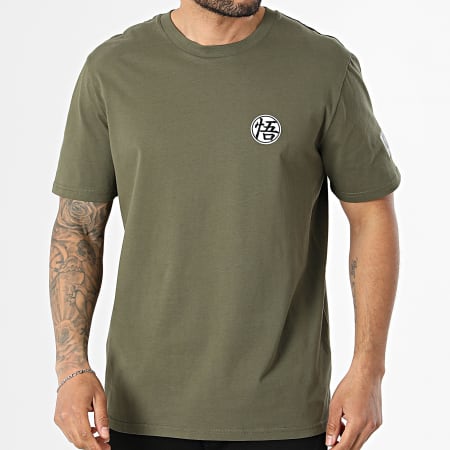 Dragon Ball Z - Camiseta Oversize Patch Goku Verde Kaki