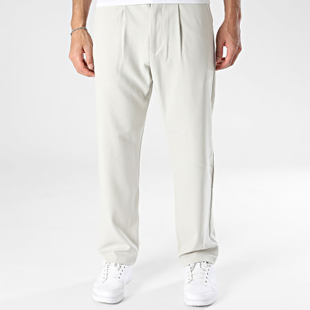 KZR - Pantalón A Plis 221 Beige Claro