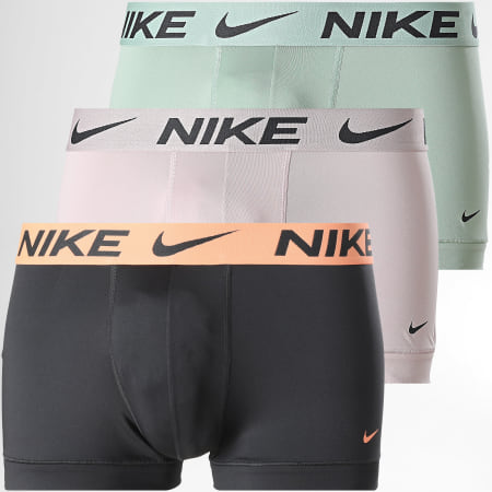 Nike - Pack de 3 Boxers Dri-FIT Essential Micro KE1156 Verde Violeta Claro Negro Naranja