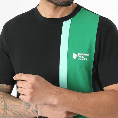 Comme Des Loups - Ensemble Tee Shirt Et Short Jogging Amalfi Noir Vert