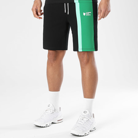 Comme Des Loups - Ensemble Tee Shirt Et Short Jogging Amalfi Noir Vert