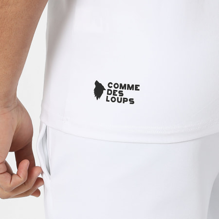 Comme Des Loups - Ensemble Tee Shirt Et Short Jogging Amalfi Blanc Bleu