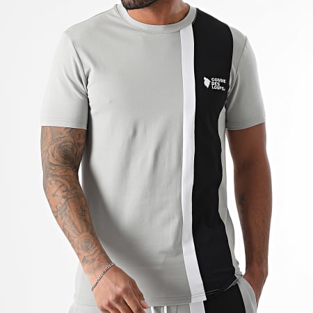 Comme Des Loups - Ensemble Tee Shirt Et Short Jogging Amalfi Gris Noir