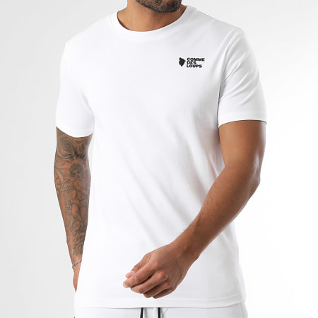Comme Des Loups - Ensemble Tee Shirt Et Short Jogging Classico Blanc