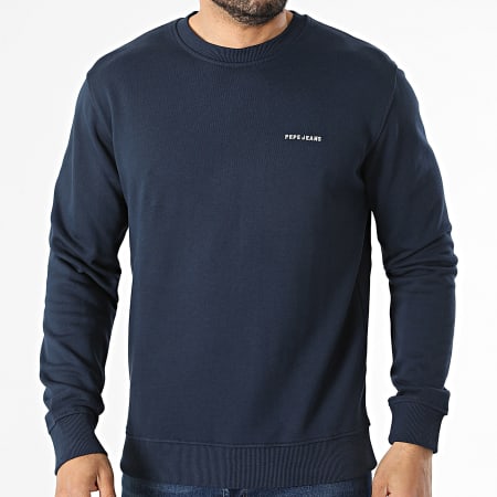 Pepe Jeans - Sweat Crewneck Basic PM5800049 Bleu Marine